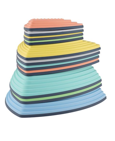 Детские игрушки Slickblue Balance Stepping Stones Non-Slip, 11-Piece Set, от 3 лет, цвет: Разноцветный