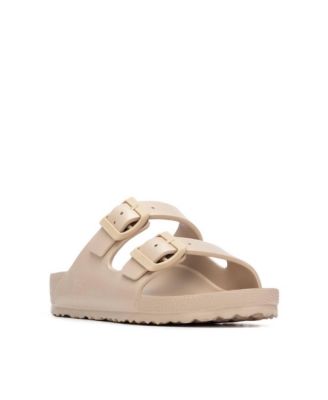 Women's Footbed Rubber Double Strap Sandals