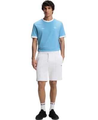 BOSS by Men's Stretch-Cotton Argentina Country Flag Logo T-Shirt