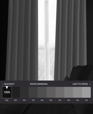 Faux Linen Hotel Blackout Curtain