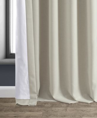 Faux Linen Hotel Blackout Curtain
