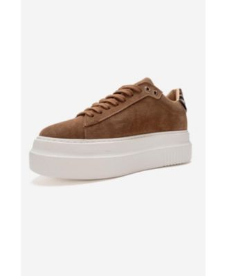 Forever & Always Women's Shoes Nera Leather Casual Sneaker