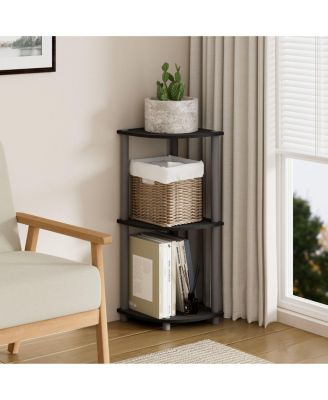 3 Tier Decorative Corner Bookshelf Display Rack.