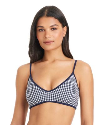 Women's Check Me Out Scoop Neck Bikini Top