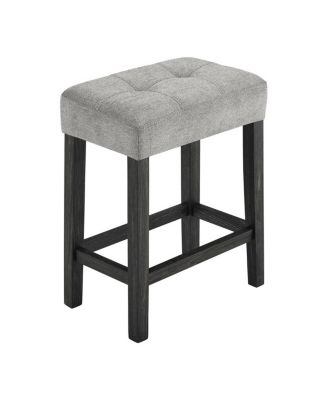 4-Piece Bar Table Set with Power Outlet, 36" Counter Table and 3 Stools