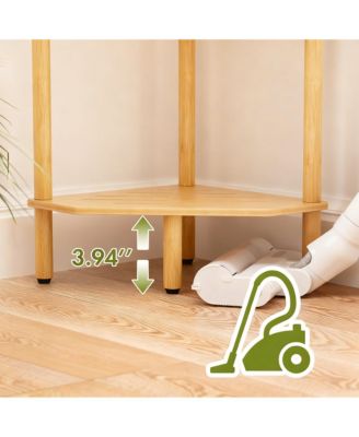 Corner Shelf Stand Storage Organizer for Bathroom Kitchen Bedroom