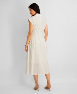 White Knee Length Dress - Macy's