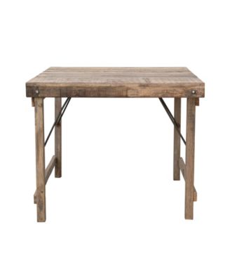 36" Wood Square Folding Table