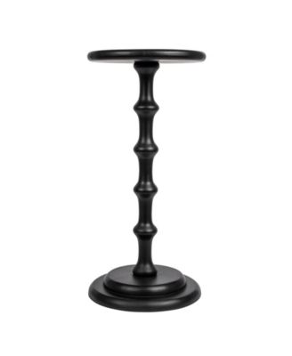 Ergo Pedestal 12" Wood Cocktail Side Table