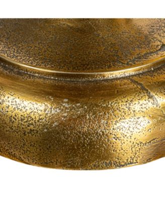 15" Metal Round Nautical Accent Table