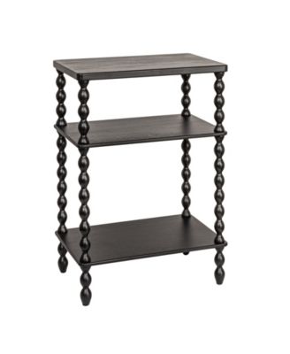 Bobbin Leg 20" Wood Rectangle Accent Table