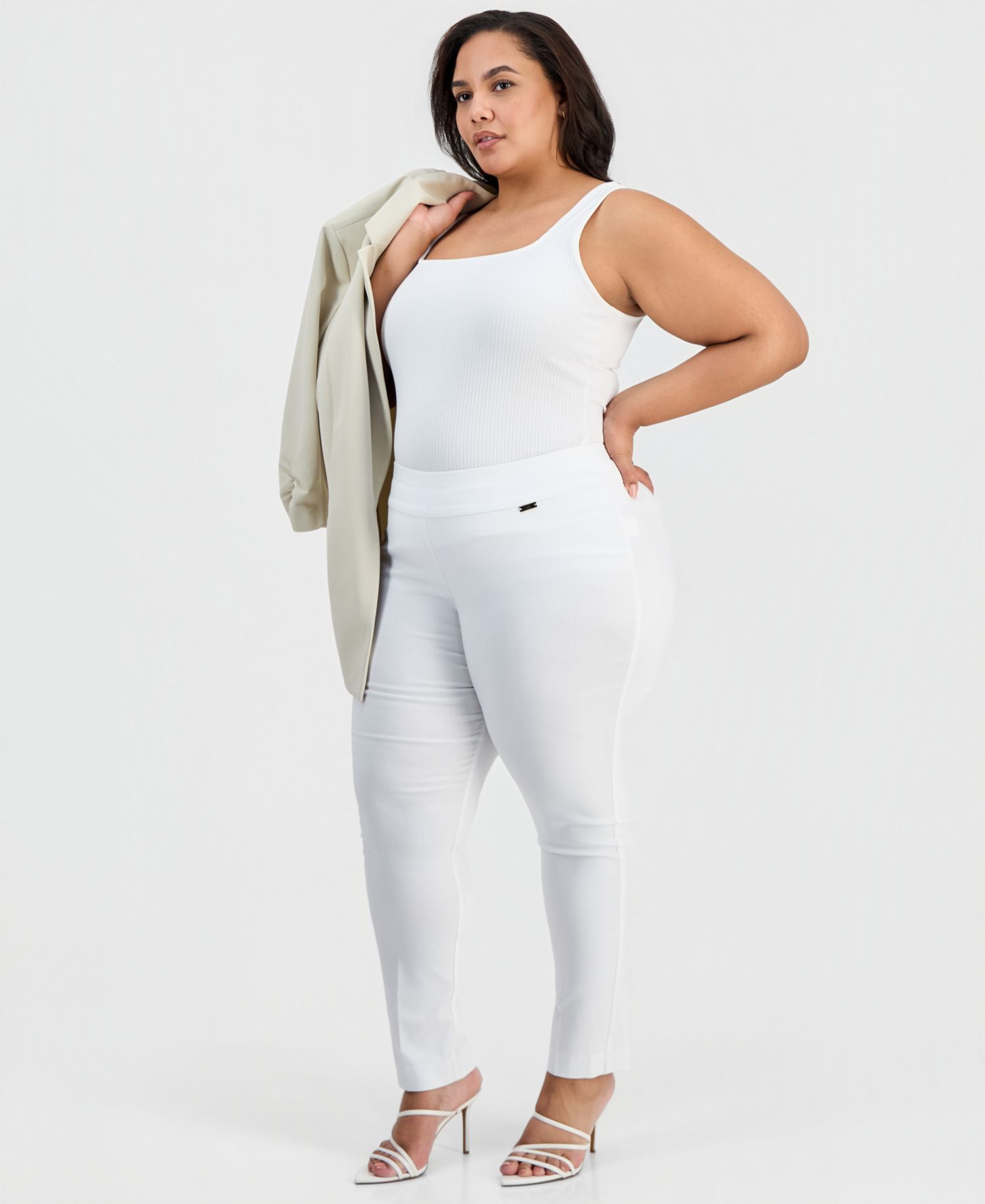 Plus Size Bengaline Skinny Pants