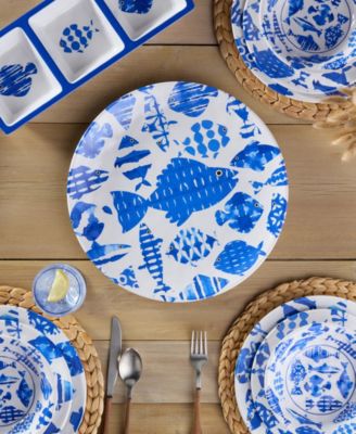 Fish Tale Platters, 2-Pc. Set