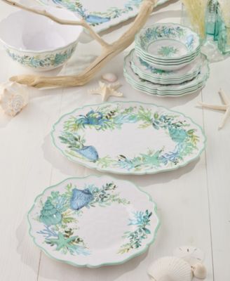 Sea Glass Platters, 2-Pc. Set