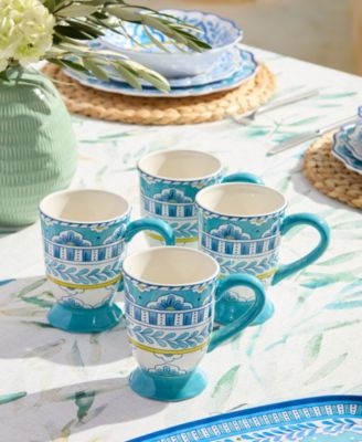 Porto Ceramic Mugs, Set of 4