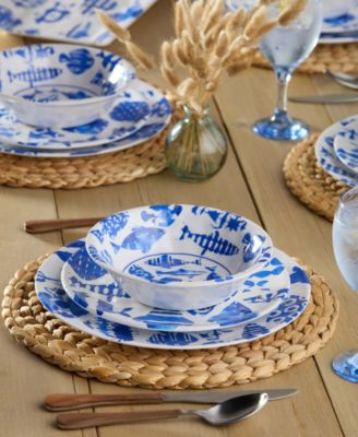 Fish Tale 12-Piece Dinnerware Set, Service for 4