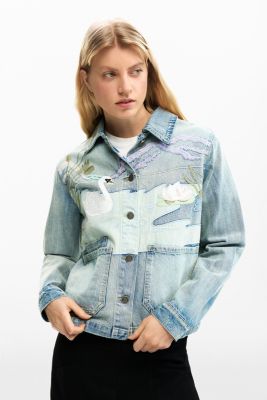 Women's Denim Patch Jacket