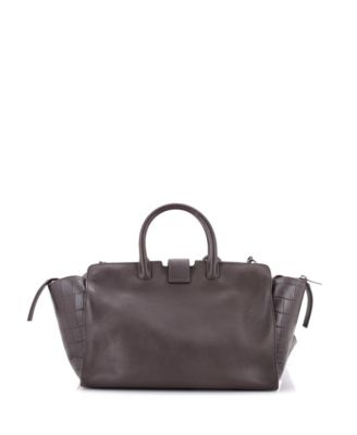 Small Monogram Cabas Downtown Leather with Embossed Leather