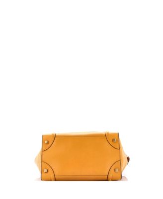 Mini Bicolor Luggage Bag Leather