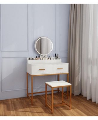 Elegant Modern Wooden Nightstand with Storage Space Natural Finish Bedside Table for Bedroom Living Room