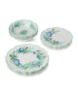 Sea Glass 12-Piece Dinnerware Set, Service for 4