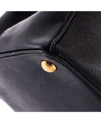 Medium Double Zip Lux Tote Saffiano Leather