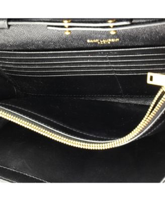 Medium Classic Monogram Wallet on Chain Matelasse Chevron Leather