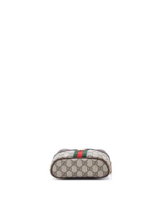 Small Ophidia Chain Belt Bag GG Coated Canvas