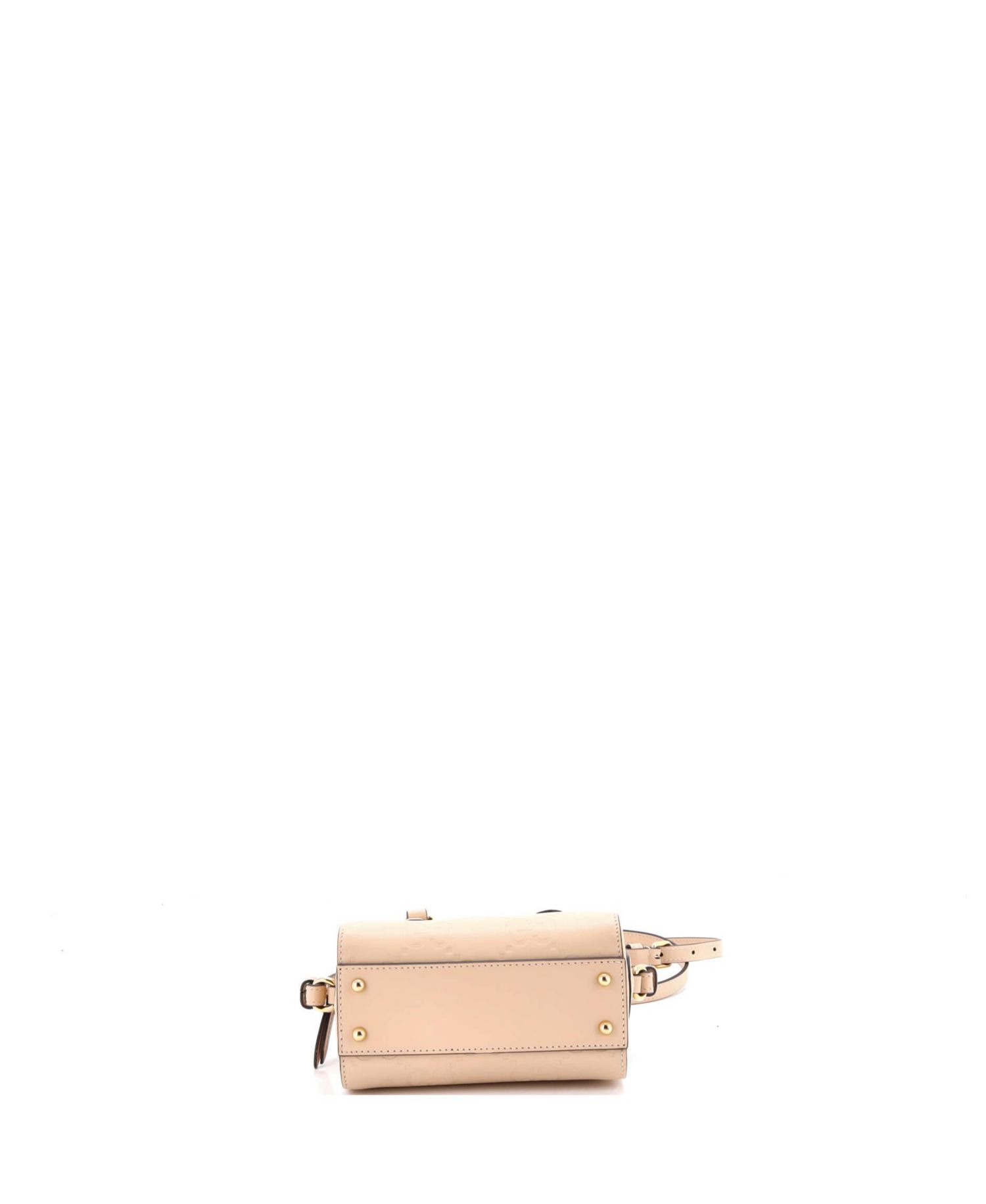 Super Mini Convertible Boston Bag Jumbo GG Embossed Leather