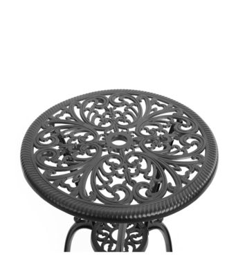 Patio Bistro Sets 3 Piece Outdoor Cast Aluminum Patio Bistro Set