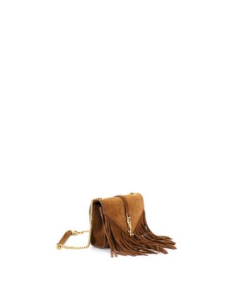 Small Classic Monogram Fringe Crossbody Bag Suede