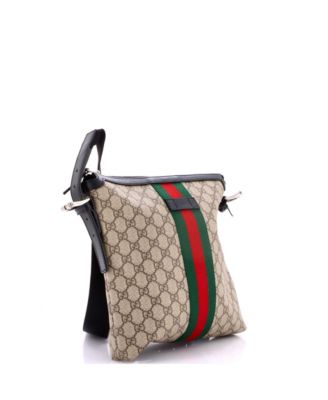 Medium Web Messenger Bag GG Coated Canvas