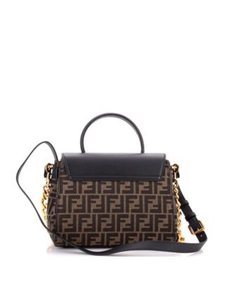 Medium x Fendi Fendace La Medusa Top Handle Bag Zucca Canvas and Leather
