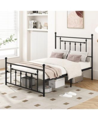 Metal Bed Frame with Headboard