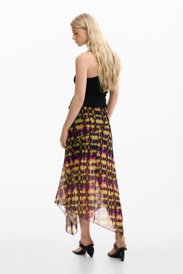 Women's Asymmetrical printed skirt