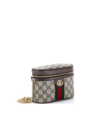 Small Ophidia Chain Belt Bag GG Coated Canvas