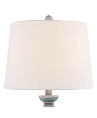 Patsy Country Cottage Table Lamps 26 1/2" High Set of 2 Table Top Dimmers Fabric Drum Shade for Living Room House Home