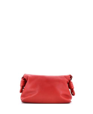 Large Flamenco Knot Messenger Bag Leather