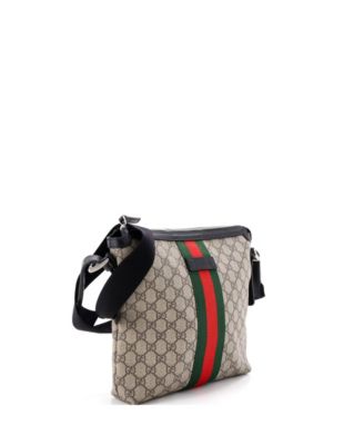 Medium Web Messenger Bag GG Coated Canvas