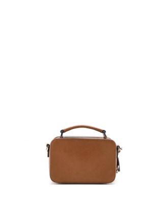 Mini Brique Crossbody Bag Saffiano Leather