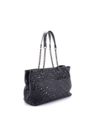 Medium Double Chain Tote Intrecciato Nappa