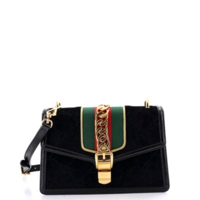 Small Sylvie Shoulder Bag GG Velvet