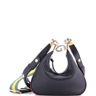 Small Attache Shoulder Bag Leather