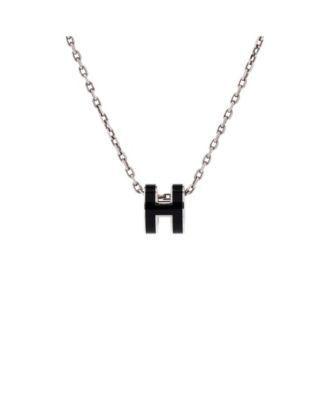 Pop H Pendant Chain Necklace