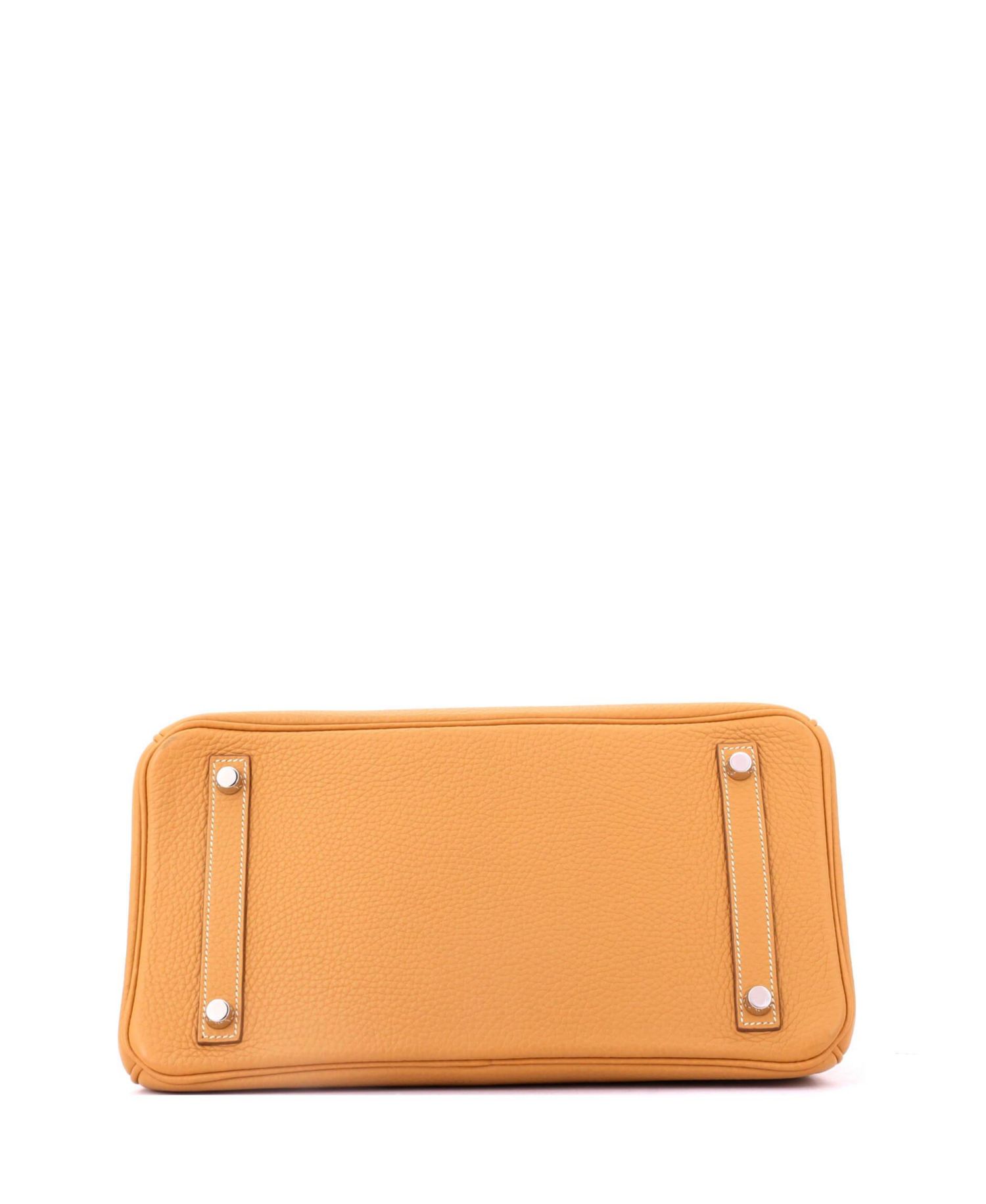 Birkin 30 Handbag Brown Clemence with Palladium Hardware