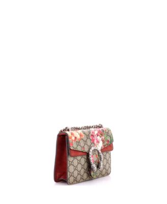 Mini Dionysus Bag Blooms Print GG Coated Canvas
