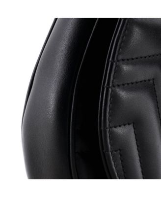 Mini GG Marmont Half Moon Flap Crossbody Bag Matelasse Leather