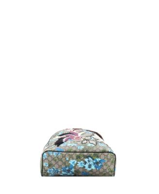 Medium Zip Backpack Embroidered Printed GG Coated Canvas