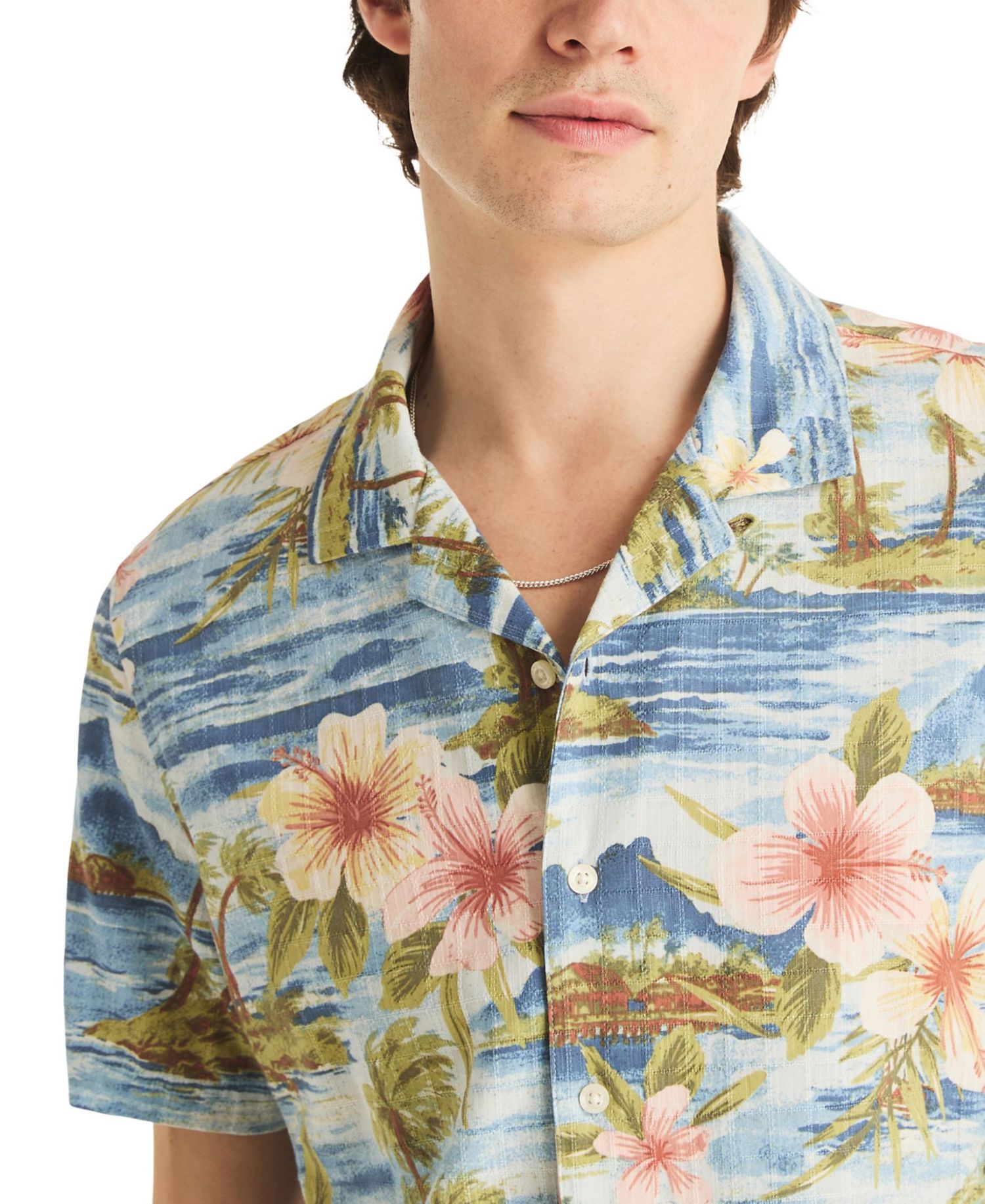 Men's Short-Sleeve Camp Collar Shirt