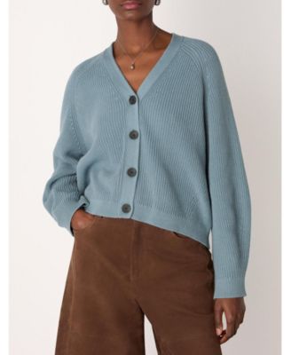 Women's Cotton V-Neck Cardigan